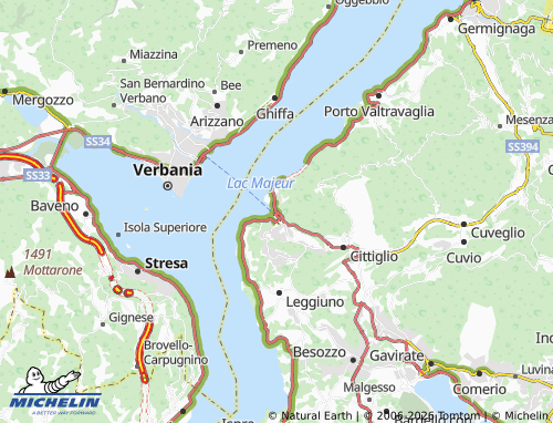 Mapa MICHELIN Laveno-Mombello - ViaMichelin