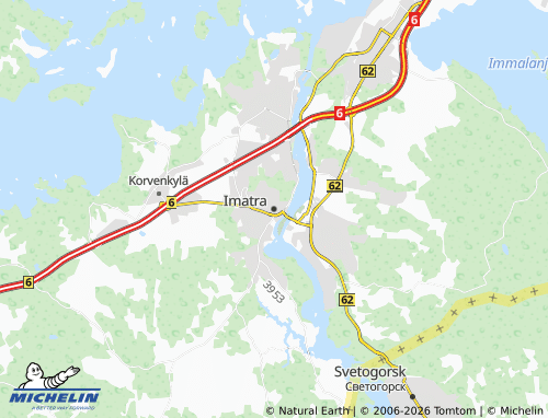 Mapa MICHELIN Imatra - ViaMichelin