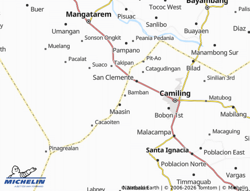 Mappa MICHELIN Bamban - ViaMichelin