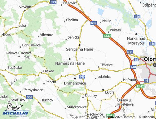 Mappa MICHELIN Loučany - ViaMichelin