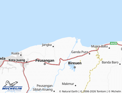 MICHELIN Bugak Krueng map - ViaMichelin