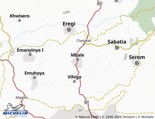 MICHELIN Mbale map - ViaMichelin