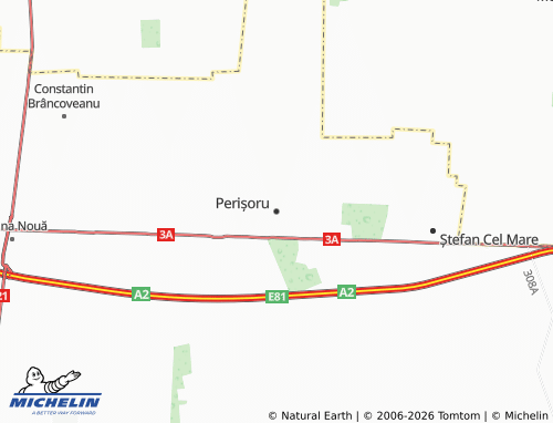 MICHELIN Perișoru map - ViaMichelin
