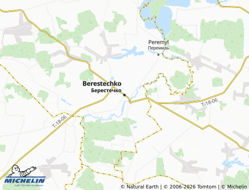 Mappa MICHELIN Berestechko - ViaMichelin