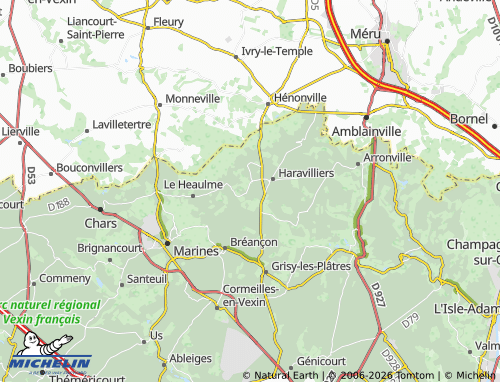 MICHELIN Saussette map - ViaMichelin