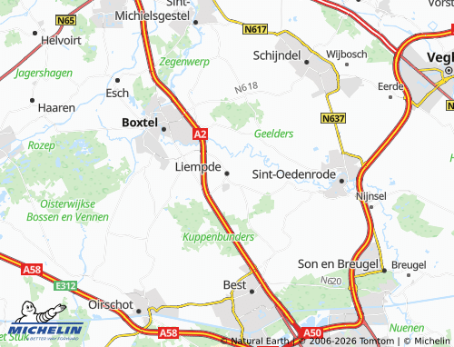 Carte MICHELIN Liempde - ViaMichelin