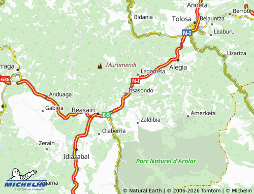 MICHELIN Arama map - ViaMichelin