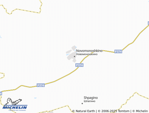 MICHELIN Novomonoshkino map - ViaMichelin