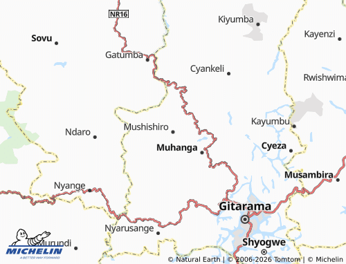 Mapa MICHELIN Mushishiro - ViaMichelin