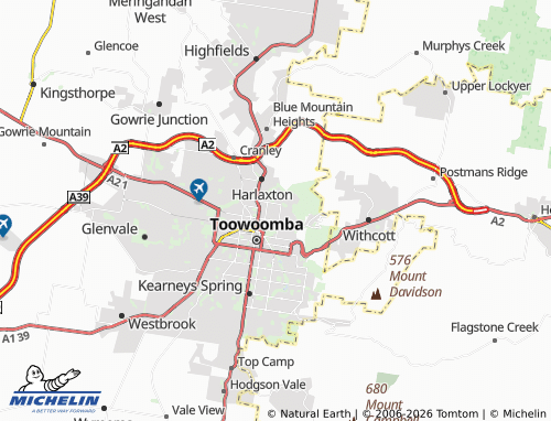 MICHELIN Mount Lofty map - ViaMichelin