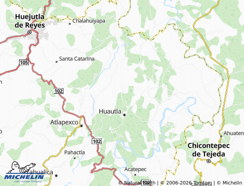 Mapa MICHELIN Coatenáhuatl - ViaMichelin