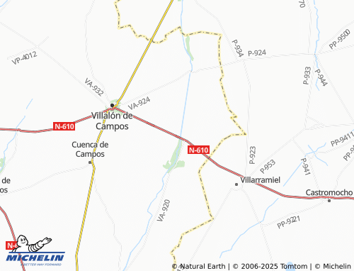 MICHELIN Villafrades de Campos map - ViaMichelin