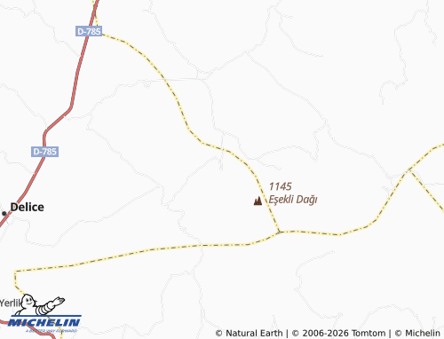 MICHELIN Kuzeyyurt map - ViaMichelin
