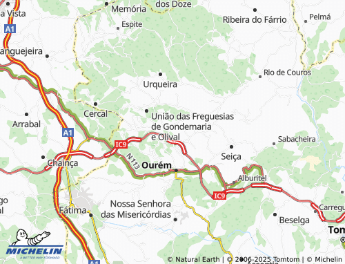 MICHELIN Casais das Louças map - ViaMichelin