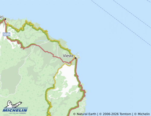 MICHELIN Vieste map - ViaMichelin