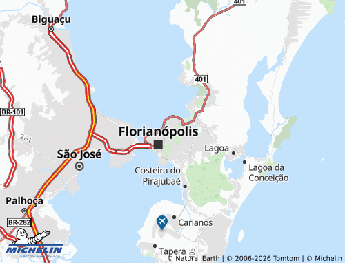 Mapa MICHELIN Morro da Cruz - ViaMichelin