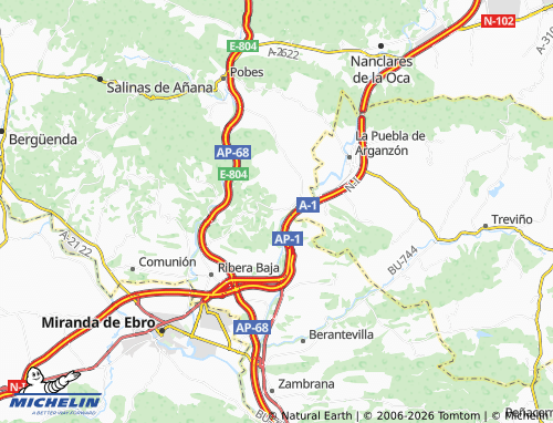 MICHELIN Manzanos map - ViaMichelin