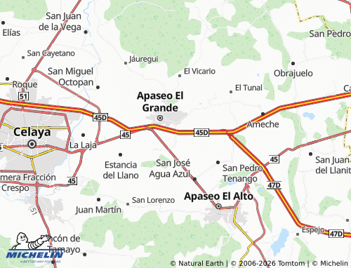 Mappa MICHELIN Tenango El Nuevo - ViaMichelin