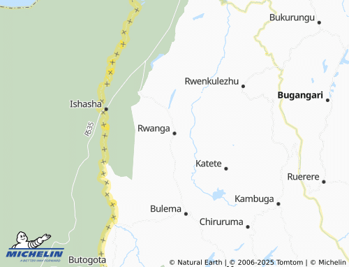 MICHELIN Rwanga map - ViaMichelin