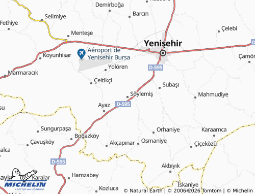 MICHELIN Söylemiş map - ViaMichelin