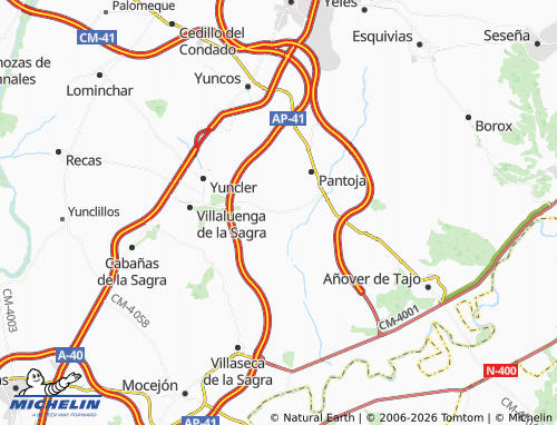 MICHELIN Cobeja map - ViaMichelin