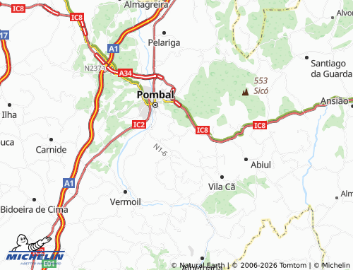 Mapa MICHELIN Guistola - ViaMichelin