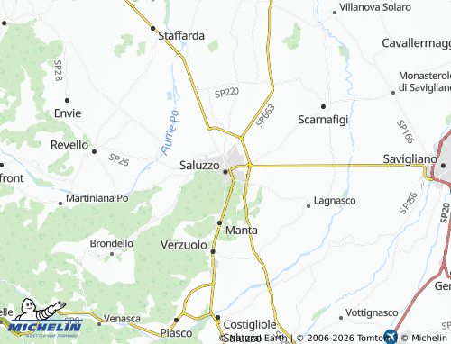 Mapa MICHELIN Saluzzo - ViaMichelin