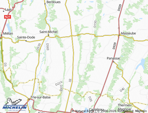 MICHELIN Viozan map - ViaMichelin