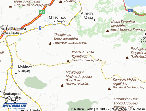 MICHELIN Agionori map - ViaMichelin