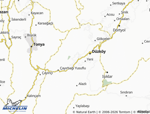 MICHELIN Çal Camili map - ViaMichelin