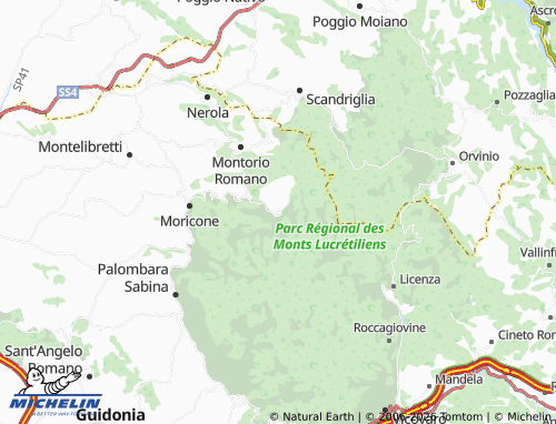 MICHELIN-Landkarte Monteflavio - ViaMichelin