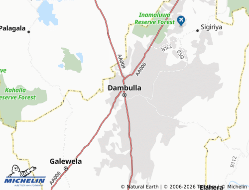 MICHELIN-Landkarte Dambulla - ViaMichelin