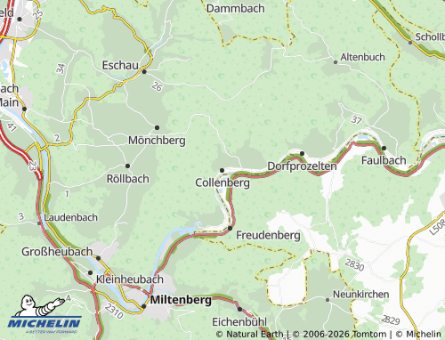 MICHELIN Collenberg map - ViaMichelin