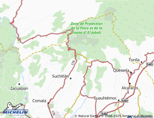 MICHELIN Fraccionamiento Reserva la Cofradía map - ViaMichelin