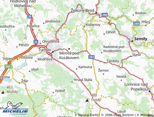 Mappa MICHELIN Sekerkovy Loučky - ViaMichelin