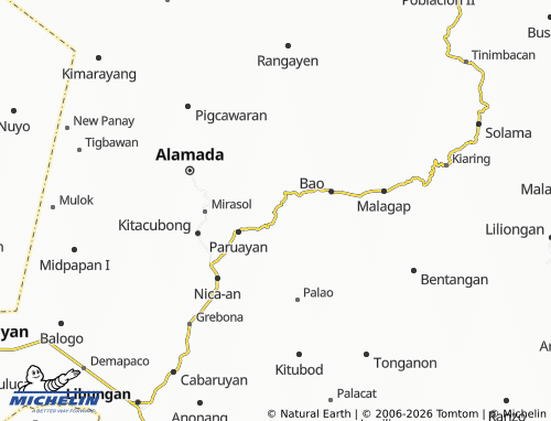 MICHELIN Malitubog map - ViaMichelin