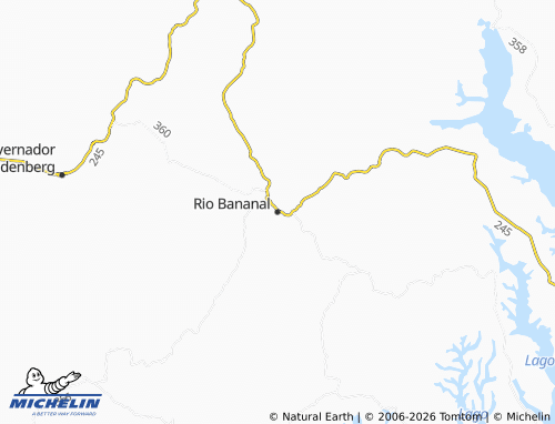 Mapa MICHELIN Rio Bananal - ViaMichelin