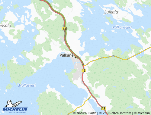 Mappa MICHELIN Pälkäne - ViaMichelin
