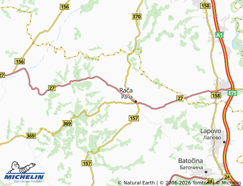 Mapa MICHELIN Adrovac - ViaMichelin