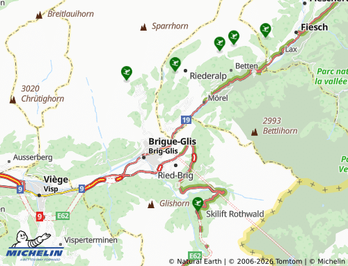 Mapa MICHELIN Bitsch - ViaMichelin