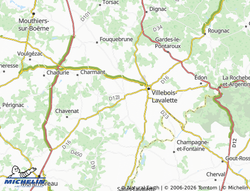 Mapa MICHELIN Ronsenac - ViaMichelin