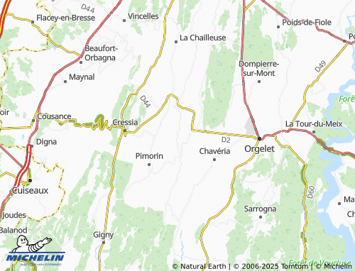 MICHELIN Rothonay map - ViaMichelin