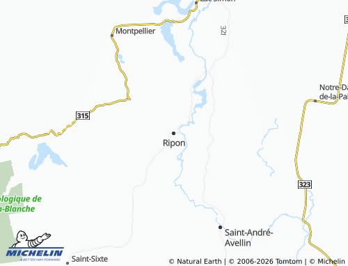 Carte MICHELIN Ripon - ViaMichelin