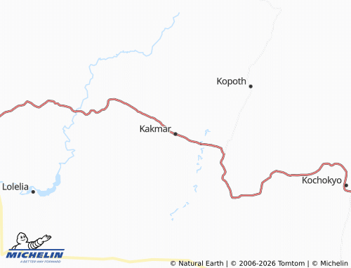 MICHELIN Kakmar map - ViaMichelin