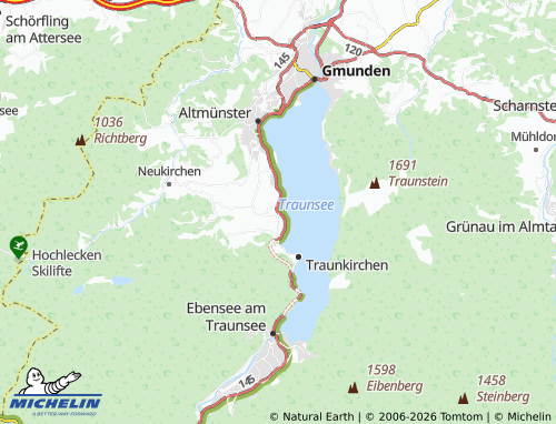 MICHELIN Viechtau map - ViaMichelin