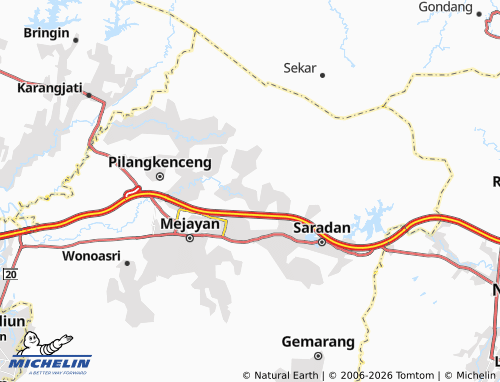 MICHELIN-Landkarte Sambirejo - ViaMichelin