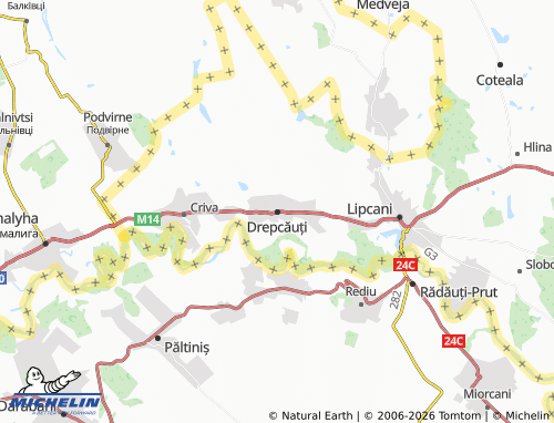 Mappa MICHELIN Drepcăuți - ViaMichelin