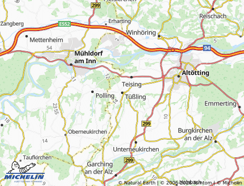MICHELIN Tüßling map - ViaMichelin