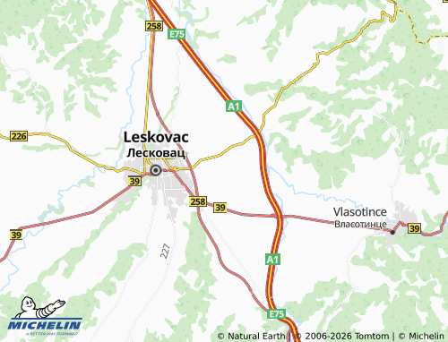 Mapa MICHELIN Mrštane - ViaMichelin