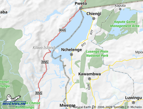 Mappa MICHELIN Nchelenge - ViaMichelin